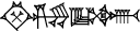 cuneiform ŠA₃.GI.GUR₇